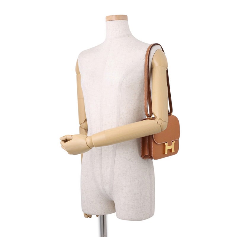 エルメス ショルダーバッグ ミニ コンスタンス3 ミロワール ゴールド/ゴールド金具 エプソン G刻印 HERMES Constance
