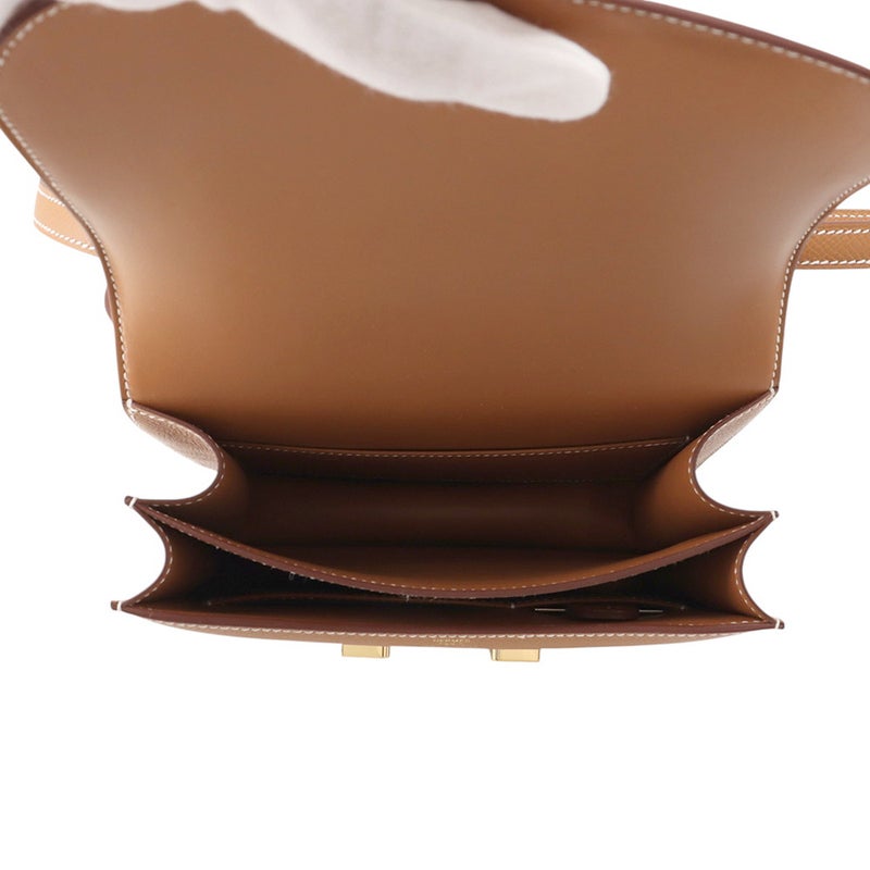 エルメス ショルダーバッグ ミニ コンスタンス3 ミロワール ゴールド/ゴールド金具 エプソン G刻印 HERMES Constance