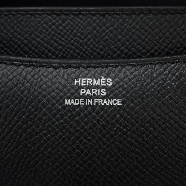 エルメス ショルダーバッグ ミニ コンスタンス3 ミロワール ブラック/シルバー金具 エプソン G刻印 HERMES Constance 黒