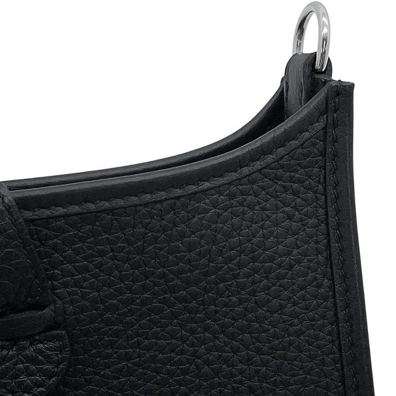 エルメス エブリンTPM アマゾン サングル コルダージュ ブラック/グリミスティ/シルバー金具 トリヨンクレマンス W刻印 黒