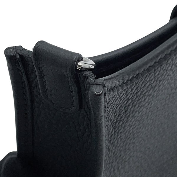 エルメス エブリンTPM アマゾン サングル コルダージュ ブラック/グリミスティ/シルバー金具 トリヨンクレマンス W刻印 黒