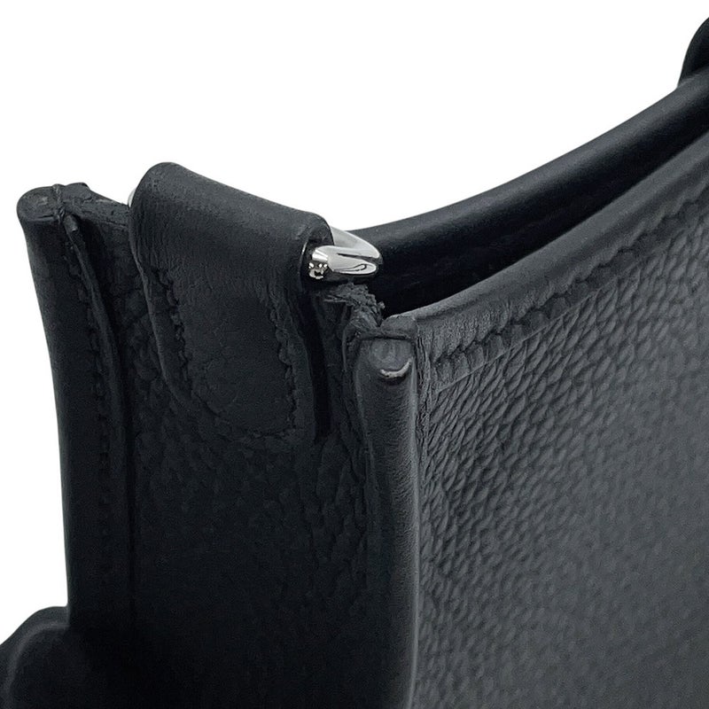 エルメス エブリンTPM アマゾン サングル コルダージュ ブラック/グリミスティ/シルバー金具 トリヨンクレマンス W刻印 黒