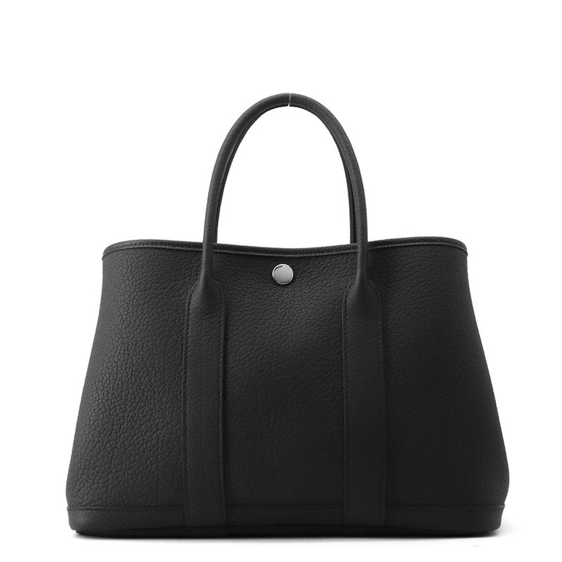 エルメス トートバッグ ガーデンパーティTPM ブラック/シルバー金具 ネゴンダ B刻印 HERMES 黒