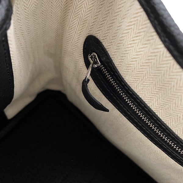 エルメス トートバッグ ガーデンパーティTPM ブラック/シルバー金具 ネゴンダ B刻印 HERMES 黒