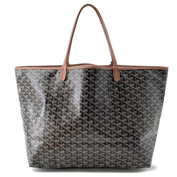 ゴヤール トートバッグ サンルイGM PVC STLOUIGMLTY01CL03P GOYARD ポーチ付き 黒 ブラウン