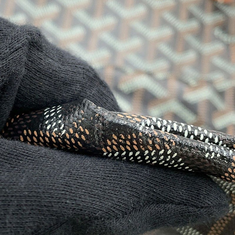 ゴヤール トートバッグ サンルイGM PVC STLOUIGMLTY01CL03P GOYARD ポーチ付き 黒 ブラウン