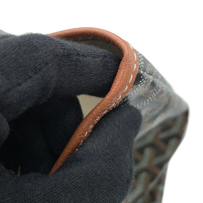 ゴヤール トートバッグ サンルイGM PVC STLOUIGMLTY01CL03P GOYARD ポーチ付き 黒 ブラウン