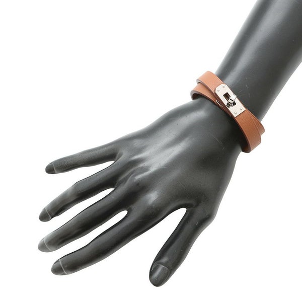 エルメス ブレスレット ミニ・ケリー・ドゥブルトゥール ゴールド/シルバー金具 スイフト B刻印 サイズT2