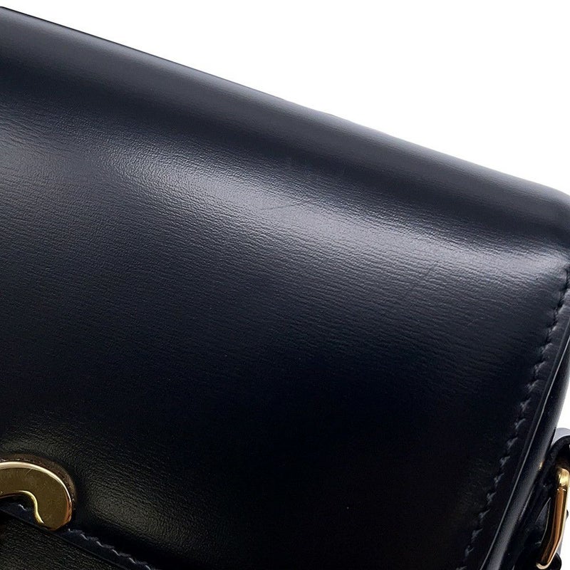 セリーヌ ショルダーバッグ ティーン トリオンフ シャイニーカーフレザー 188423 CELINE 黒