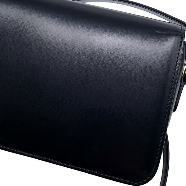 セリーヌ ショルダーバッグ ティーン トリオンフ シャイニーカーフレザー 188423 CELINE 黒