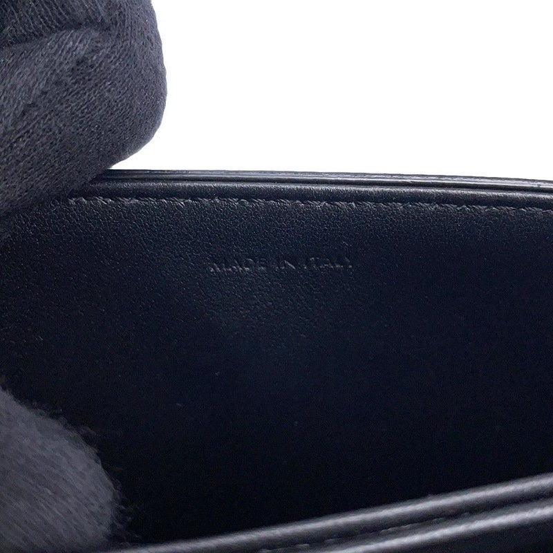 セリーヌ ショルダーバッグ ティーン トリオンフ シャイニーカーフレザー 188423 CELINE 黒