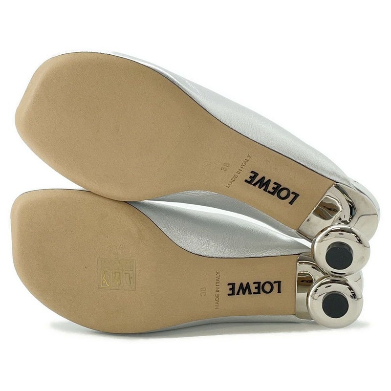 ロエベ ミュール トイ ミュール 45 ラミネートラムスキン LLST379X06 レディースサイズ38 LOEWE 靴