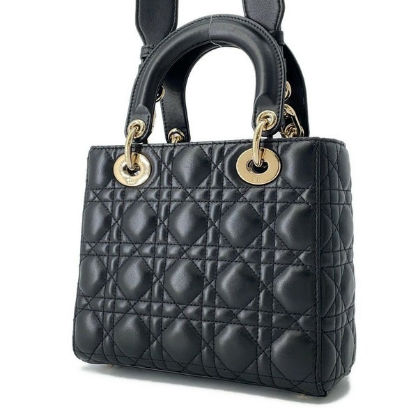 クリスチャン・ディオール ハンドバッグ マイレディディオール カナージュ M0538OCEA Christian Dior バッグ 2wayショルダー 黒