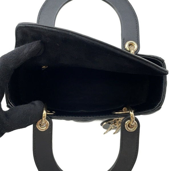 クリスチャン・ディオール ハンドバッグ マイレディディオール カナージュ M0538OCEA Christian Dior バッグ 2wayショルダー 黒