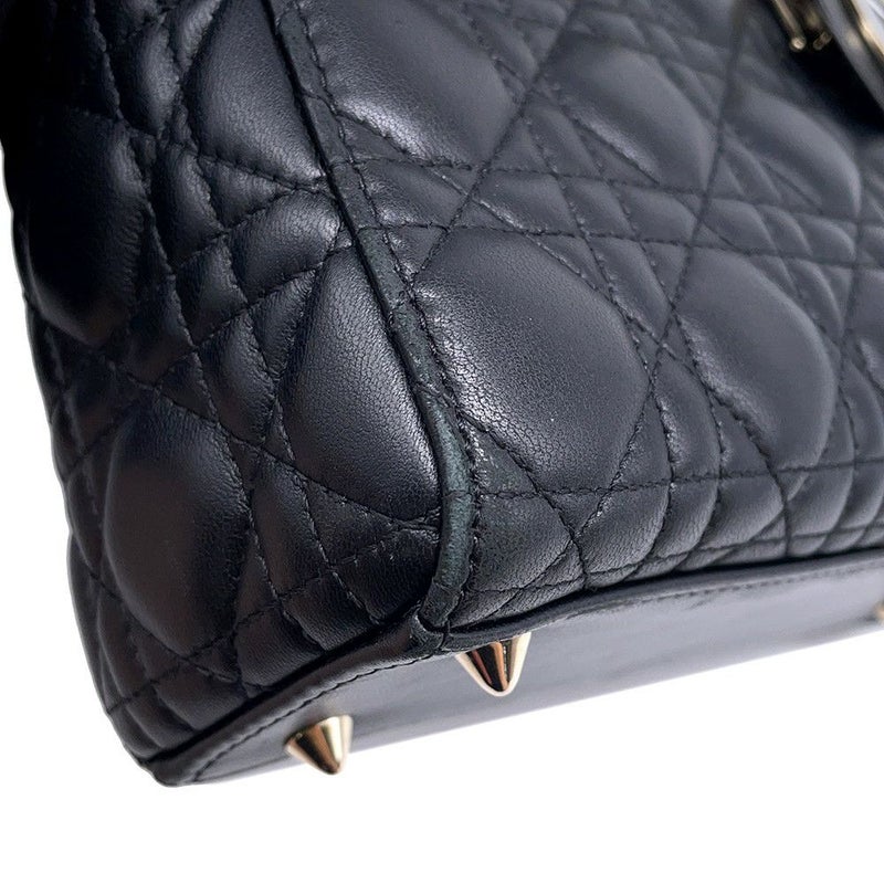 クリスチャン・ディオール ハンドバッグ マイレディディオール カナージュ M0538OCEA Christian Dior バッグ 2wayショルダー 黒