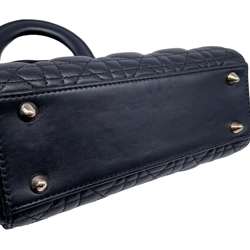 クリスチャン・ディオール ハンドバッグ マイレディディオール カナージュ M0538OCEA Christian Dior バッグ 2wayショルダー 黒