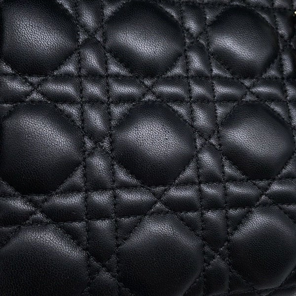 クリスチャン・ディオール ハンドバッグ マイレディディオール カナージュ M0538OCEA Christian Dior バッグ 2wayショルダー 黒