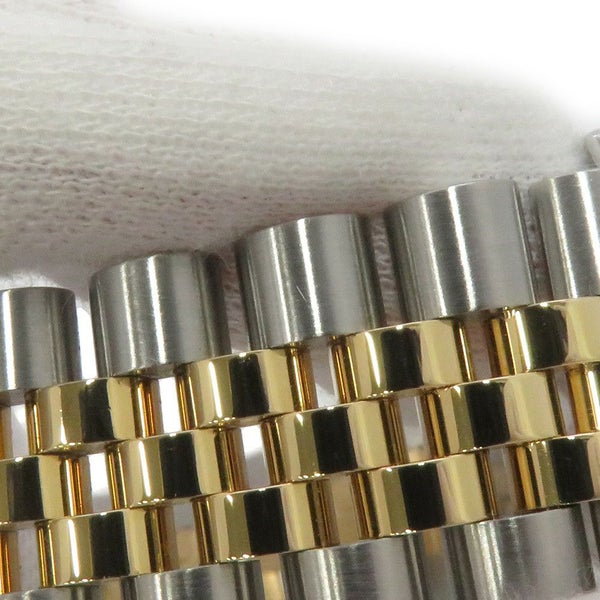 ロレックス デイトジャスト D番 SS/K18YG 116233 ROLEX 腕時計 ブラック/シルバー文字盤