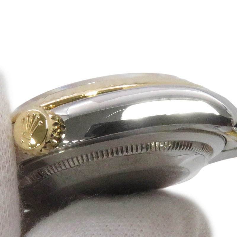 ロレックス デイトジャスト D番 SS/K18YG 116233 ROLEX 腕時計 ブラック/シルバー文字盤