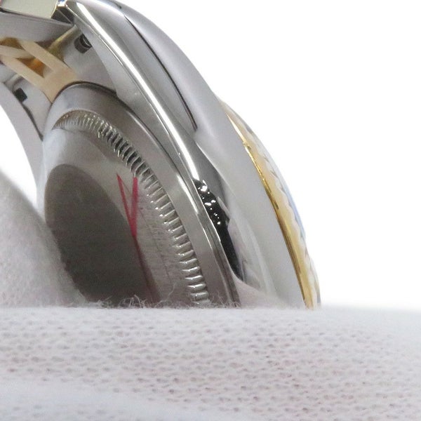 ロレックス デイトジャスト D番 SS/K18YG 116233 ROLEX 腕時計 ブラック/シルバー文字盤