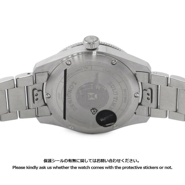 ロンジン スピリット ズールータイム L3.812.4.93.6 LONGINES 腕時計 ブルー文字盤