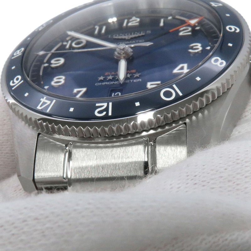 ロンジン スピリット ズールータイム L3.812.4.93.6 LONGINES 腕時計 ブルー文字盤