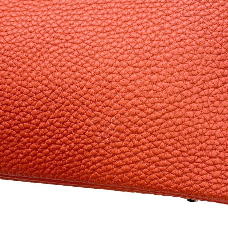 エルメス バーキン30 タッチ オレンジポピー/シルバー金具 アリゲーターマット/トゴ U刻印 HERMES Birkin ハンドバッグ