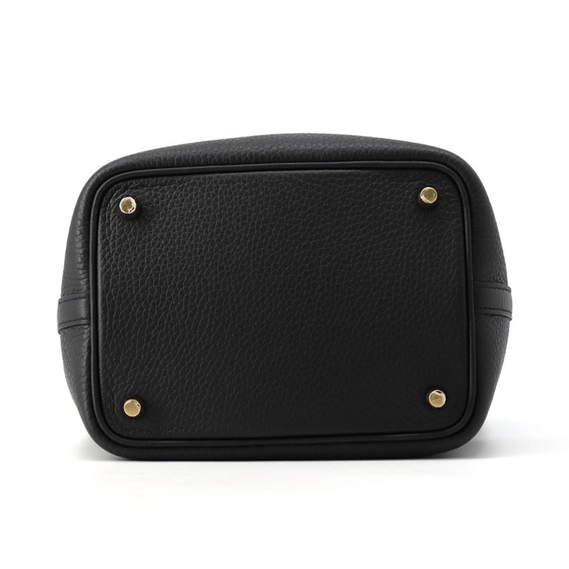 エルメス ハンドバッグ ピコタンロックPM タッチ ブラック/ゴールド金具 トリヨンクレマンス/アリゲーターマット K刻印 HERMES 黒