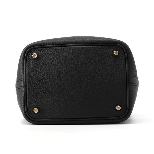 エルメス ハンドバッグ ピコタンロックPM タッチ ブラック/ゴールド金具 トリヨンクレマンス/アリゲーターマット K刻印 HERMES 黒