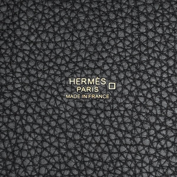 エルメス ハンドバッグ ピコタンロックPM タッチ ブラック/ゴールド金具 トリヨンクレマンス/アリゲーターマット K刻印 HERMES 黒