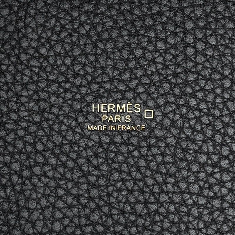 エルメス ハンドバッグ ピコタンロックPM タッチ ブラック/ゴールド金具 トリヨンクレマンス/アリゲーターマット K刻印 HERMES 黒