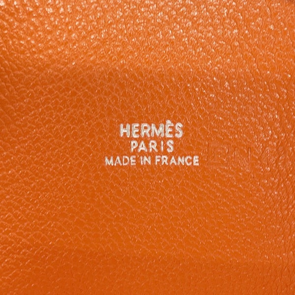 エルメス ハンドバッグ ケリー28 内縫い ダルメシアン オレンジ/シルバー金具 ブッフルスキッパー □F刻印 ２wayショルダー