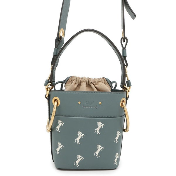 クロエ ハンドバッグ ロイ レザー ホース刺繍 バケットバッグ Chloe 2wayショルダー