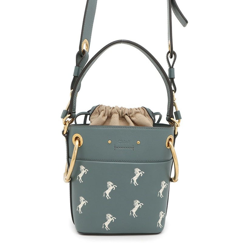 クロエ ハンドバッグ ロイ レザー ホース刺繍 バケットバッグ Chloe 2wayショルダー