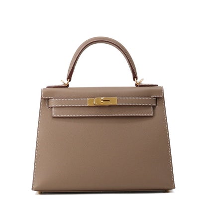 Hermès Kelly 28 Etoupe Epsom Gold