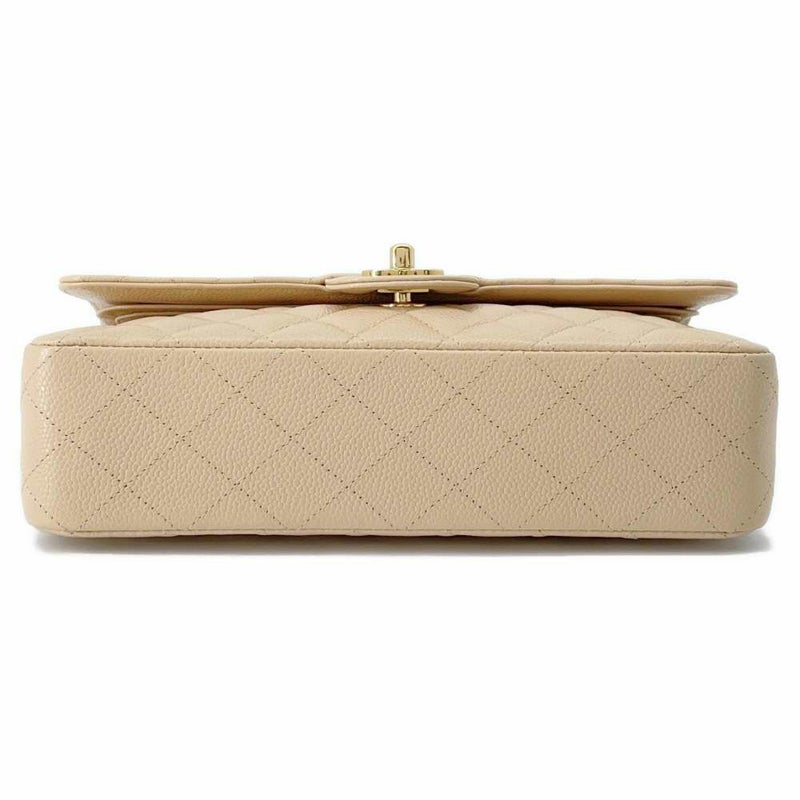 シャネル チェーンショルダーバッグ マトラッセ25 ココマーク キャビアスキン ダブルチェーン A01112