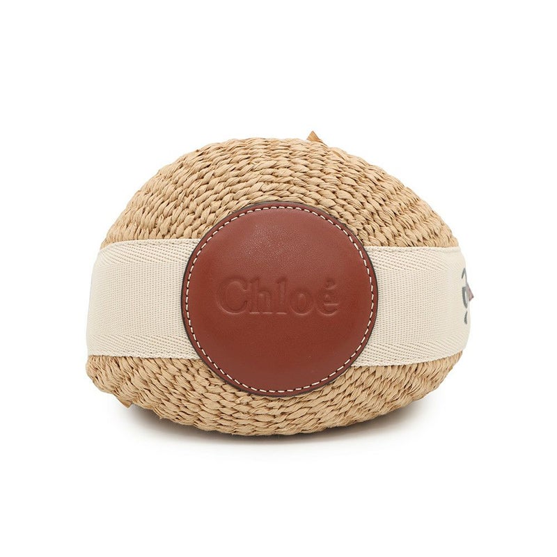 クロエ ハンドバッグ ウッディ スモール バスケット ストロー CHC22SS381G55101 Chloe ショルダーバッグ