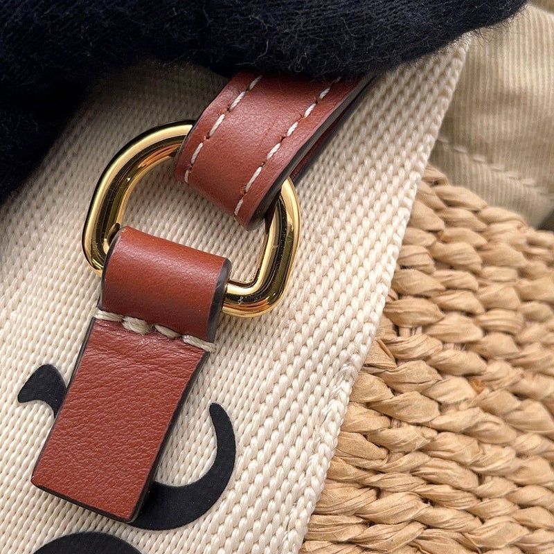 クロエ ハンドバッグ ウッディ スモール バスケット ストロー CHC22SS381G55101 Chloe ショルダーバッグ