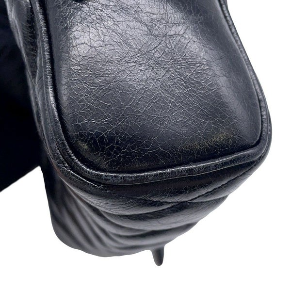 ミュウミュウ ショルダーバッグ キルティング レザー Miu Miu バッグ 黒