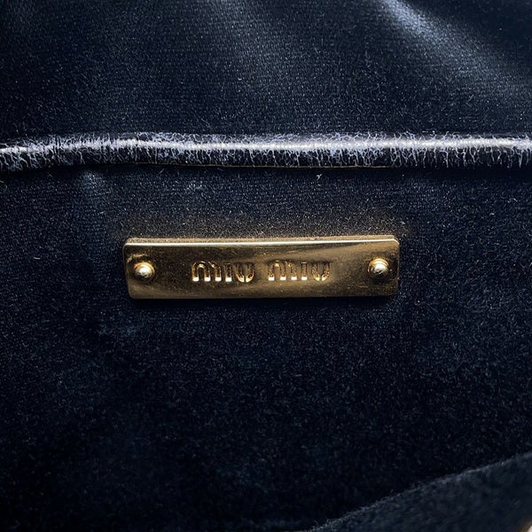 ミュウミュウ ショルダーバッグ キルティング レザー Miu Miu バッグ 黒