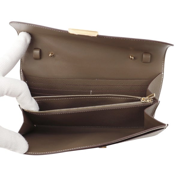 エルメス 長財布 コンスタンス トゥーゴー ロング エトゥープ/ゴールド金具 エプソン G刻印 財布