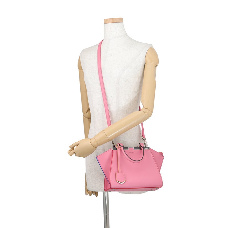 フェンディ ハンドバッグ ミニ トロワジュ―ル レザー 8BH333 FENDI 2wayショルダー