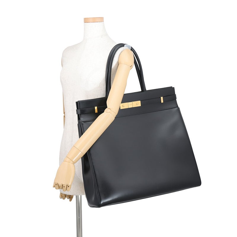サンローランパリ トートバッグ マンハッタン N/S レザー 757302 SAINT LAURENT PARIS バッグ 黒