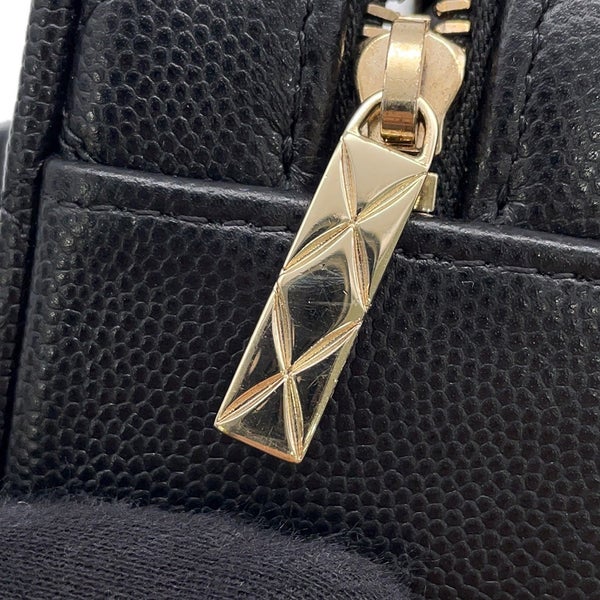 シャネル チェーンバニティバック ミニ マトラッセ ココマーク キャビアスキン AP2634 CHANEL バッグ 黒