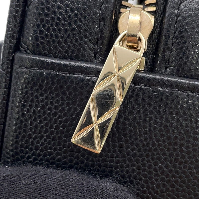 シャネル チェーンバニティバック ミニ マトラッセ ココマーク キャビアスキン AP2634 CHANEL バッグ 黒