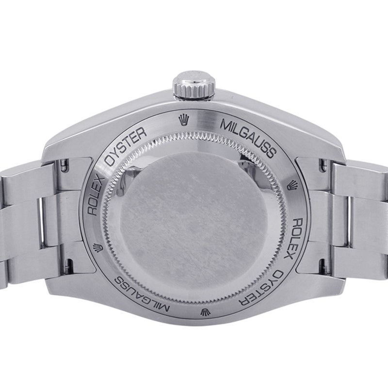 ロレックス ミルガウス ランダムシリアル ルーレット V番 116400 ROLEX 腕時計 黒文字盤