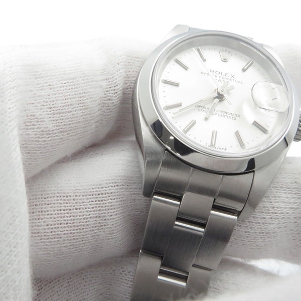ロレックス オイスターパーペチュアル デイト Y番 277200 ROLEX 腕時計 シルバー文字盤 レディース