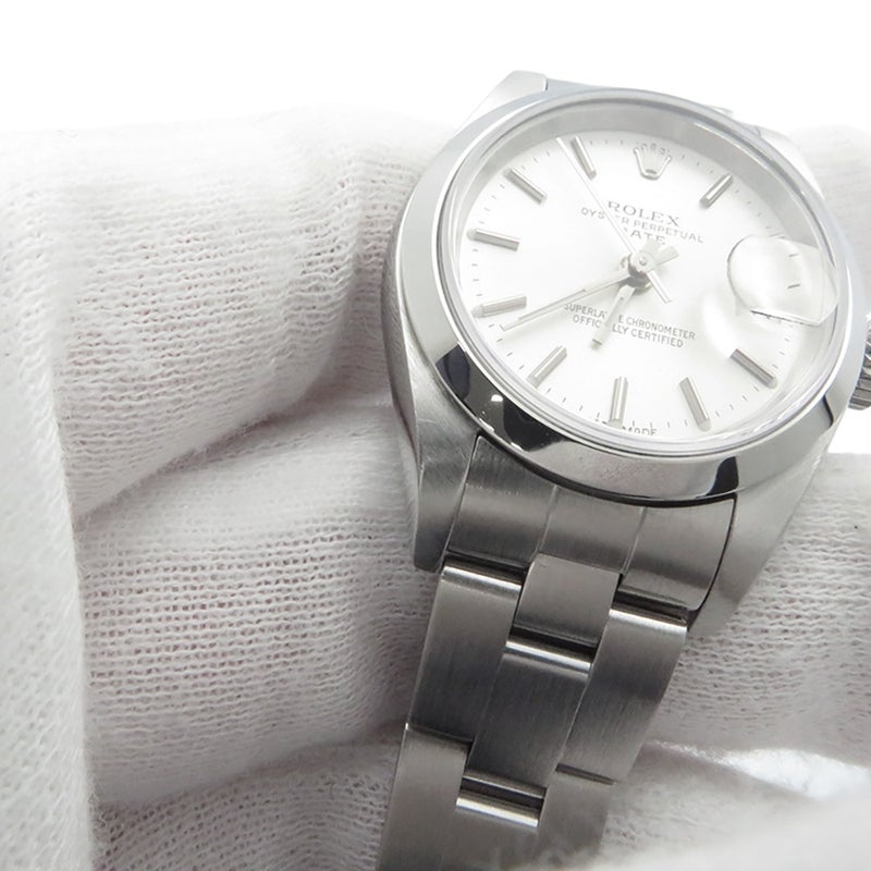 ロレックス オイスターパーペチュアル デイト Y番 277200 ROLEX 腕時計 シルバー文字盤 レディース