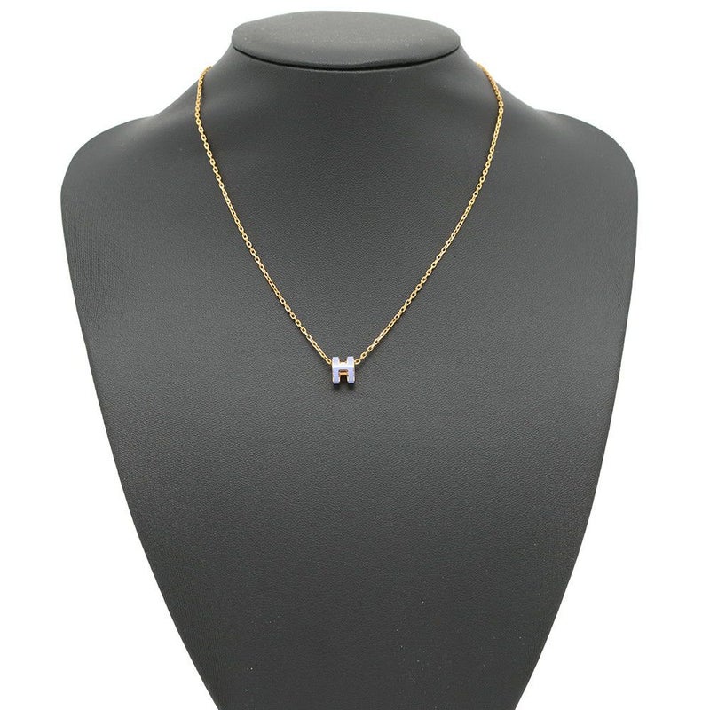 エルメス ネックレス ミニ・ポップアッシュ リラ/ゴールド金具 HERMES アクセサリー