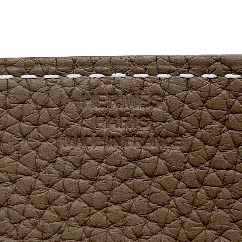 エルメス トレイ ヴィド・ポッシュ ミーズ・エ・ルランス エトゥープ/シルバー金具 トリヨン U刻印 HERMES トレー